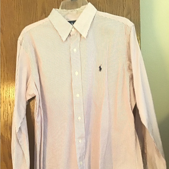 5 men’s shirts, 4 Ralph Lauren, 1 Chaps, all in very good condition, medium - Picture 4 of 10